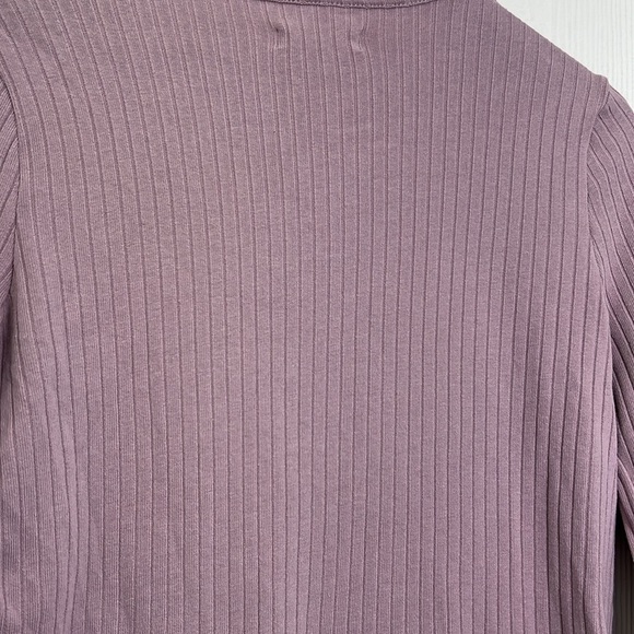 Madewell - Provence Grape Ribbed Cute Hook And Eye Closure Cardigan Size Small - Picture 12 of 12